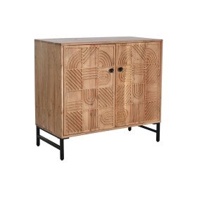 Buffet Alexandra House Living Marron Gris Bois Métal 42 x 74 x 164 cm | Tienda24 - Global Online Shop Tienda24.eu