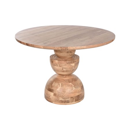 Mesa de Comedor Home ESPRIT Marrón Natural Acacia 115 x 115 x 76 cm de Home ESPRIT, Mesas - Ref: S3056459, Precio: 733,45 €, ...