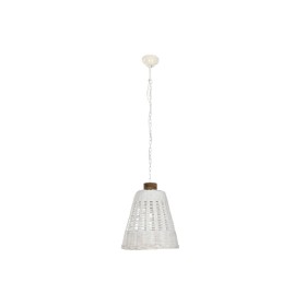 Lámpara de Techo Home ESPRIT Blanco Bambú Madera de mango 50 W 48 x 48 x 57 cm de Home ESPRIT, Iluminación de techo de interi...