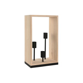 Lâmpada de mesa Home ESPRIT Castanho Preto Natural Madeira Ferro Pinheiro 50 W 220 V 30 x 16 x 50 cm de Home ESPRIT, Candeeir...