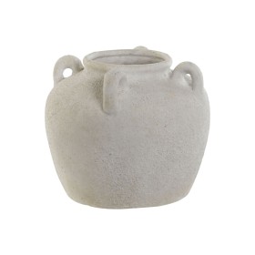 Jarrón Home ESPRIT Blanco Cerámica Mediterráneo 19 x 19 x 16 cm de Home ESPRIT, Jarrones - Ref: S3056490, Precio: 20,80 €, De...