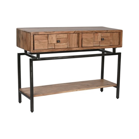 Console Home ESPRIT Yellow Metal Acacia 110 x 35 x 80 cm by Home ESPRIT, Tables - Ref: S3056528, Price: 351,25 €, Discount: %