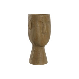 Vase Home ESPRIT Brown Resin Face 15 x 15 x 31 cm by Home ESPRIT, Vases - Ref: S3056559, Price: 17,84 €, Discount: %