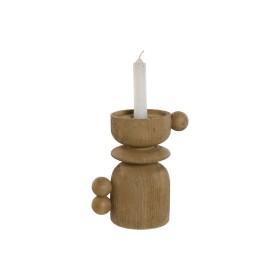 Candelabro Home ESPRIT Castanho Resina Madeira 16 x 10 x 18 cm de Home ESPRIT, Candelabros e suportes para velas - Ref: S3056...