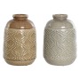 Vase Home ESPRIT Marron Gris Céramique Oriental Losanges 19 x 19 x 27 cm (2 Unités) de Home ESPRIT, Vases - Réf : S3056571, P...