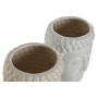 Cache-pot Home ESPRIT Blanc Beige Céramique 15 x 15 x 25 cm (2 Unités) de Home ESPRIT, Cache-pots - Réf : S3056575, Prix : 25...