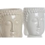 Cache-pot Home ESPRIT Blanc Beige Céramique 15 x 15 x 25 cm (2 Unités) de Home ESPRIT, Cache-pots - Réf : S3056575, Prix : 25...