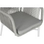 Chaise de jardin Home ESPRIT Blanc Gris Aluminium rotin synthétique 57 x 63 x 84 cm de Home ESPRIT, Fauteuils - Réf : S305662...