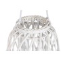 Castiçais Home ESPRIT Branco vime Cristal 34 x 34 x 80 cm de Home ESPRIT, Candelabros e suportes para velas - Ref: S3056629, ...