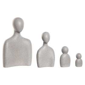 Figura Decorativa Home ESPRIT Gris Familia 19 x 19 x 30 cm (4 Piezas) de Home ESPRIT, Adornos - Ref: S3056635, Precio: 24,87 ...