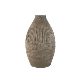 Vase Home ESPRIT Marron Gris Céramique Oriental Losanges 19 x 19 x 27 cm (2 Unités) | Tienda24 - Global Online Shop Tienda24.eu