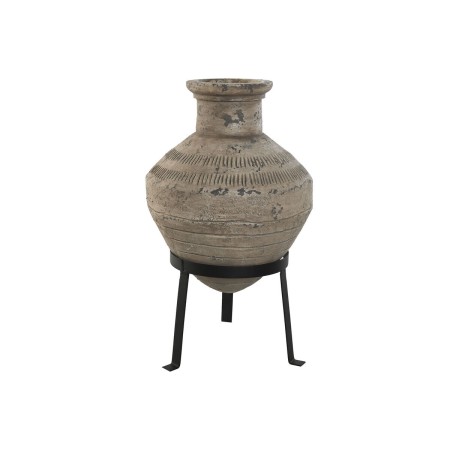 Vase Home ESPRIT Noir Beige Métal Magnésium 28 x 28 x 47 cm de Home ESPRIT, Vases - Réf : S3056668, Prix : 56,30 €, Remise : %