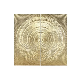 Decoração de Parede Home ESPRIT Dourado 97 x 3 x 97 cm (2 Peças) de Home ESPRIT, Adornos - Ref: S3056674, Preço: 78,11 €, Des...