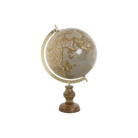 Globo Terrestre Home ESPRIT Castanho PVC Madeira de mangueira 27 x 25 x 43 cm de Home ESPRIT, Geografia - Ref: S3056679, Preç...