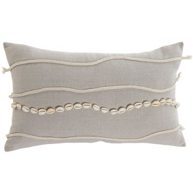 Cushion Home ESPRIT White Beige Boho 50 x 30 cm by Home ESPRIT, Cushions - Ref: S3056817, Price: 9,67 €, Discount: %