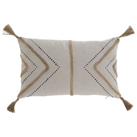 Kissen Home ESPRIT Beige natürlich Boho 50 x 30 cm von Home ESPRIT, Zierkissen - Ref: S3056819, Preis: 9,20 €, Rabatt: %