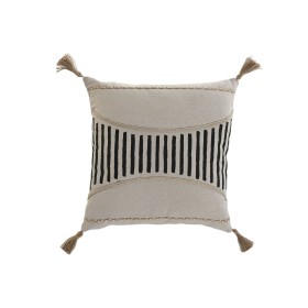 Cushion Home ESPRIT Black Beige Boho 45 x 45 cm by Home ESPRIT, Cushions - Ref: S3056820, Price: 9,43 €, Discount: %