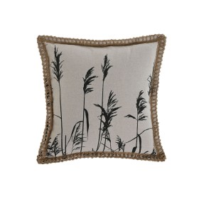 Cushion Home ESPRIT Black Beige Fringe Boho 45 x 45 cm by Home ESPRIT, Cushions - Ref: S3056823, Price: 9,98 €, Discount: %