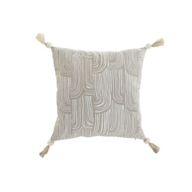 Coussin Home ESPRIT Blanc Beige Imprimé Boho 45 x 45 cm de Home ESPRIT, Coussins - Réf : S3056828, Prix : 9,58 €, Remise : %