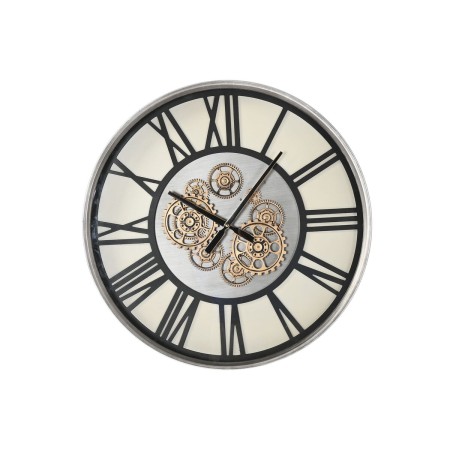 Reloj de Pared Home ESPRIT Negro Metal Cristal 60 x 8 x 60 cm de Home ESPRIT, Relojes de pared - Ref: S3056857, Precio: 97,82...