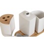 Set de Baño Home ESPRIT Blanco Natural Bambú Dolomita 19,5 x 10 x 19 cm de Home ESPRIT, Juegos de accesorios de baño - Ref: S...