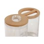 Bath Set Home ESPRIT Transparent Natural Bamboo Aluminium polystyrene 16 x 9 x 18 cm | Tienda24 - Global Online Shop Tienda24.eu