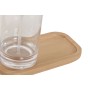 Bath Set Home ESPRIT Transparent Natural Bamboo Aluminium polystyrene 16 x 9 x 18 cm | Tienda24 - Global Online Shop Tienda24.eu