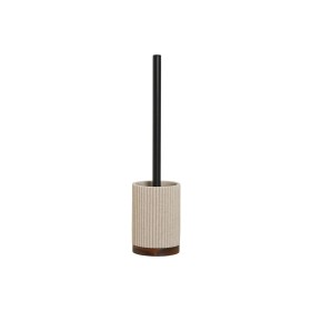 Toilet Brush Home ESPRIT Brown Black Beige Resin Acacia 9,5 x 9,5 x 38 cm by Home ESPRIT, Toilet accessories - Ref: S3056984,...