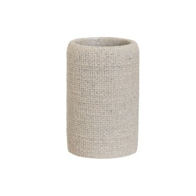 Trinkglas Home ESPRIT Beige Harz 7 x 7 x 11 cm von Home ESPRIT, Ständer und Dispenser - Ref: S3056986, Preis: 5,57 €, Rabatt: %