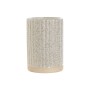 Vaso Home ESPRIT Beige Dorado Gres 7 x 7 x 10,5 cm | Tienda24 - Global Online Shop Tienda24.eu