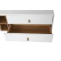 Mobile TV Home ESPRIT Bianco Naturale polipropilene Legno MDF 140 x 40 x 55 cm di Home ESPRIT, Tavoli e porta TV - Rif: S3056...