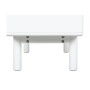 Mesa de Cabeceira Home ESPRIT Branco Natural Poliuretano Madeira MDF 48 x 40 x 55 cm de Home ESPRIT, Mesinhas de cabeceira - ...