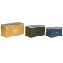 Set of Chests Home ESPRIT Metal Fir wood 68 x 36 x 33 cm (3 Units) by Home ESPRIT, Storage boxes and chests - Ref: S3057015, ...