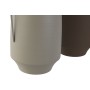 Vase Home ESPRIT Marron Beige Métal 25 x 25 x 44 cm (2 Unités) | Tienda24 - Global Online Shop Tienda24.eu