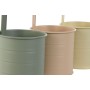 Vaso Home ESPRIT Giallo Verde Ambra Rosa chiaro Metallo 11,5 x 11,5 x 21 cm (3 Unità) di Home ESPRIT, Cachepot - Rif: S305701...