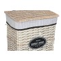 Laundry basket Home ESPRIT White Brown Black Grey Natural wicker Shabby Chic 47 x 35 x 55 cm 5 Pieces by Home ESPRIT, Laundry...