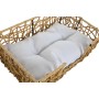 Letto per animali domestici Home ESPRIT Bianco Marrone Chiaro Metallo rattan sintetico 50 x 35 x 14 cm (2 Pezzi) di Home ESPR...