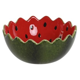 Schüssel für Vorspeisen Home ESPRIT Rot grün Steingut Wassermelone 15 x 15 x 6,5 cm von Home ESPRIT, Schalen und Schüsseln - ...