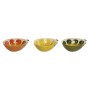 Bol para Aperitivos Home ESPRIT Amarillo Verde Gres Limón 23,5 x 17 x 7,5 cm (3 Unidades) de Home ESPRIT, Cuencos y tazones -...