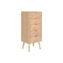 Chest of drawers Home ESPRIT Natural Paolownia wood MDF Wood 42 x 34 x 101 cm | Tienda24 - Global Online Shop Tienda24.eu