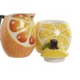 Leiteira e açucareiro Home ESPRIT Amarelo Laranja Grés 12 x 8,4 x 11 cm 2 Peças (12 Unidades) | Tienda24 - Global Online Shop Tienda24.eu