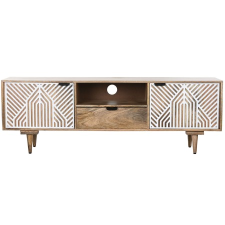 TV furniture Home ESPRIT White Mango wood 160 x 41 x 55 cm | Tienda24 - Global Online Shop Tienda24.eu