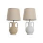 Lampada da tavolo Home ESPRIT Bianco Beige Ceramica 50 W 220 V (2 Unità) di Home ESPRIT, Lampade da tavolo e abat-jour - Rif:...