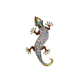 Decoración de Pared Home ESPRIT Multicolor Lagarto 25 x 6,5 x 51 cm de Home ESPRIT, Adornos - Ref: S3057265, Precio: 22,91 €,...