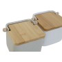 Salzstreuer mit Deckel Home ESPRIT Weiß Beige natürlich Bambus Dolomite 15 x 12 x 11 cm (2 Stück) | Tienda24 - Global Online Shop Tienda24.eu