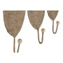 Perchero de Pared Home ESPRIT Natural Yute Metal 12 x 4 x 26 cm de Home ESPRIT, Percheros de pared - Ref: S3057322, Precio: 1...