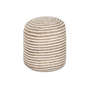 Poggiapiedi DKD Home Decor Naturale Turchese Bianco Rattan Tropicale Erba di mare (41 x 41 x 42 cm) | Tienda24 - Global Online Shop Tienda24.eu