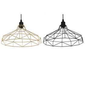 Lampadario Home ESPRIT Nero Dorato Metallo 50 W 39 x 39 x 25 cm (2 Unità) di Home ESPRIT, Plafoniere - Rif: S3057392, Prezzo:...