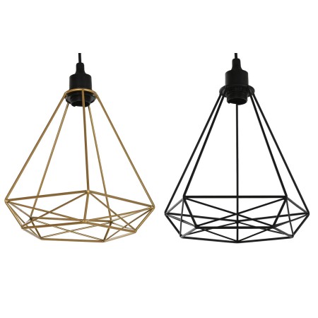 Candeeiro de teto Home ESPRIT Preto Dourado Metal 50 W 28 x 27 x 34 cm (2 Unidades) de Home ESPRIT, Iluminação de teto interi...