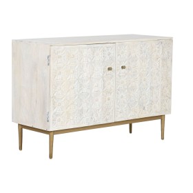 Aparador Home ESPRIT Blanco Dorado 120 x 45 x 80 cm de Home ESPRIT, Armarios y aparadores - Ref: S3057498, Precio: 528,20 €, ...